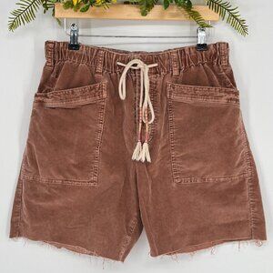 Free People Cut Off Shorts with Drawstring SP Boho Cords